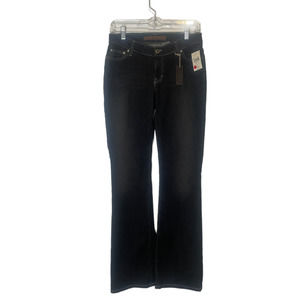 FRX Clothing Low Rise Bootcut/Straight Jeans Black size 28